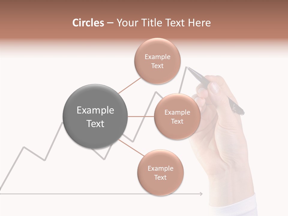 Palm Woman Chart PowerPoint Template