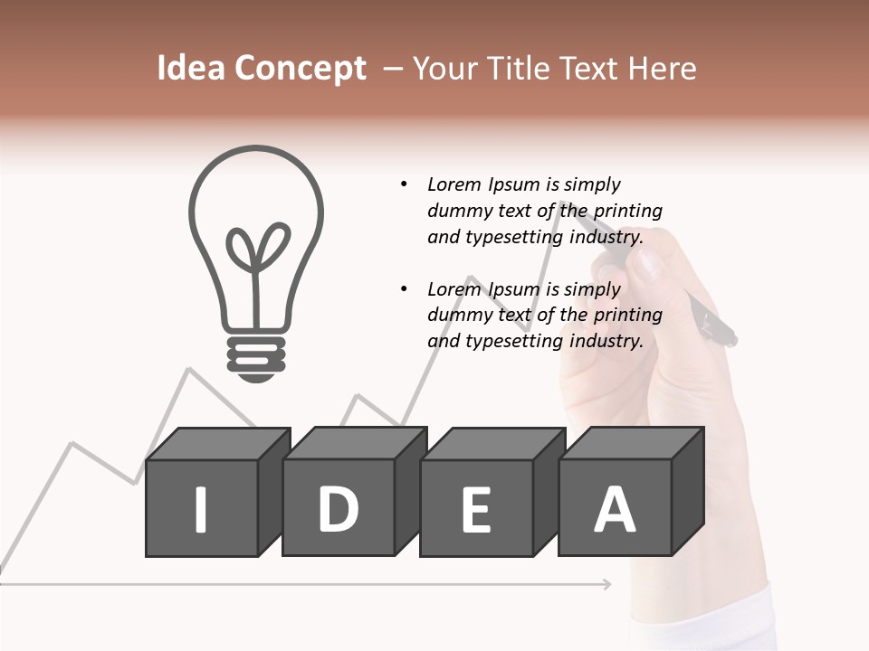 Palm Woman Chart PowerPoint Template