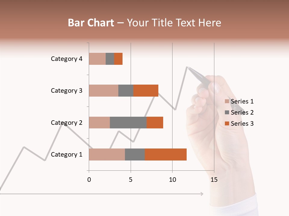 Palm Woman Chart PowerPoint Template