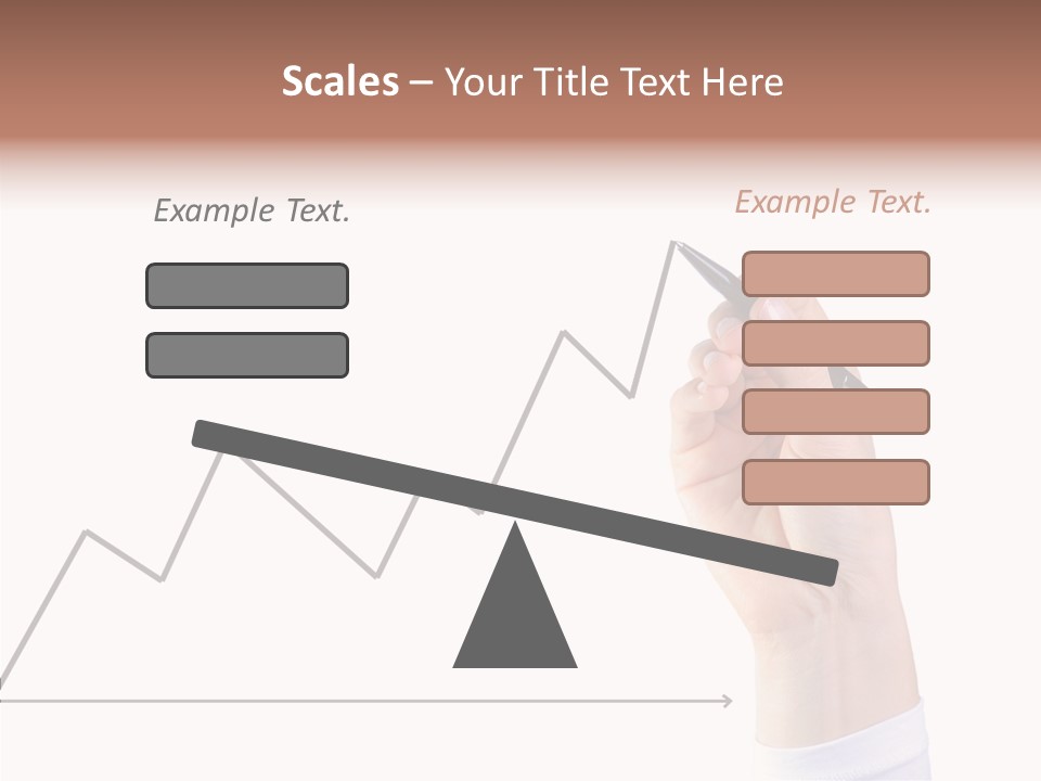 Palm Woman Chart PowerPoint Template