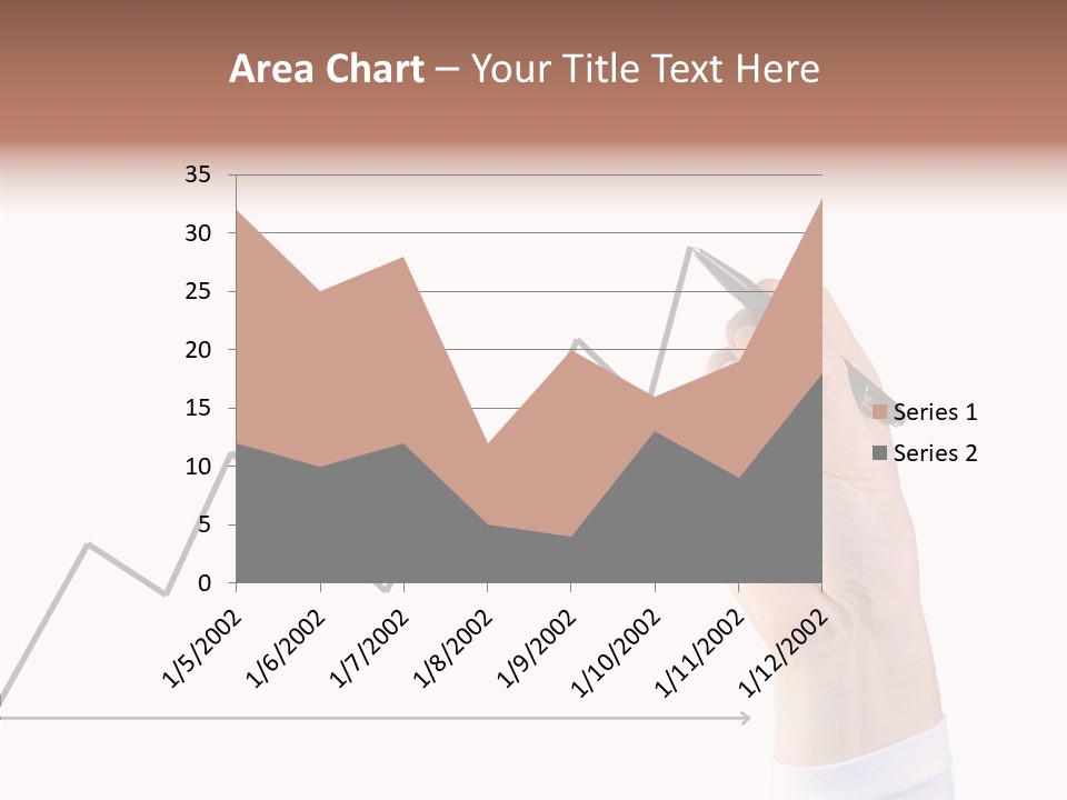 Palm Woman Chart PowerPoint Template