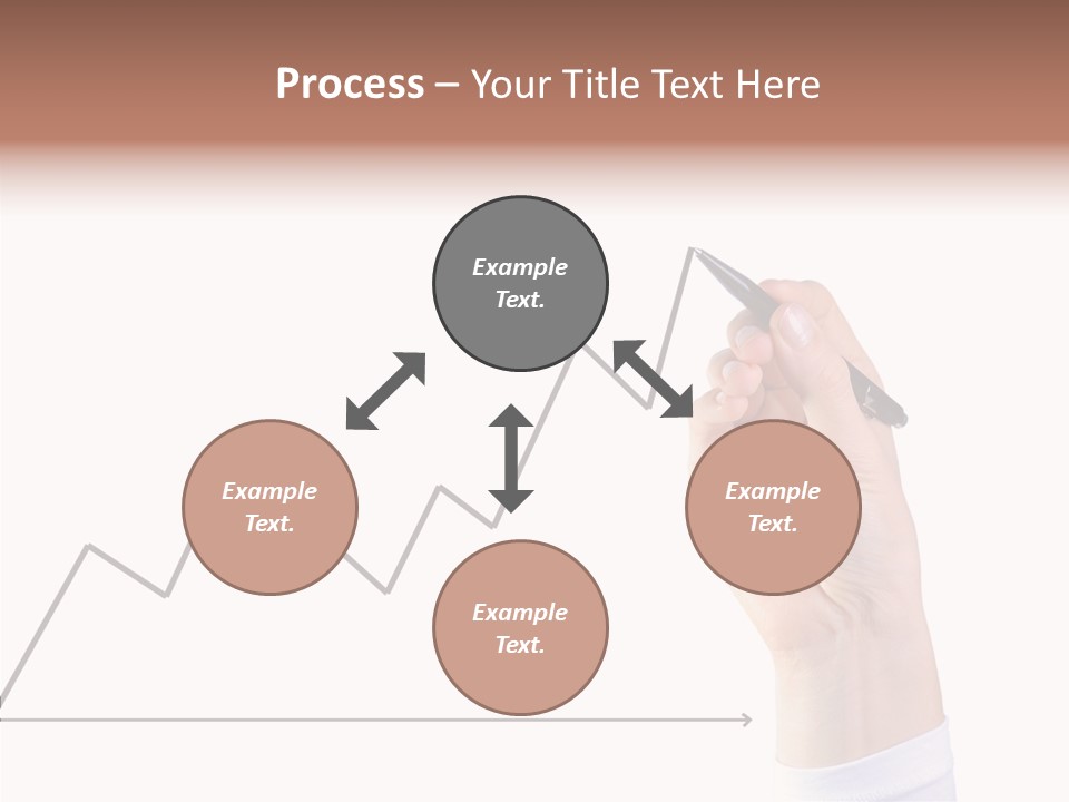 Palm Woman Chart PowerPoint Template