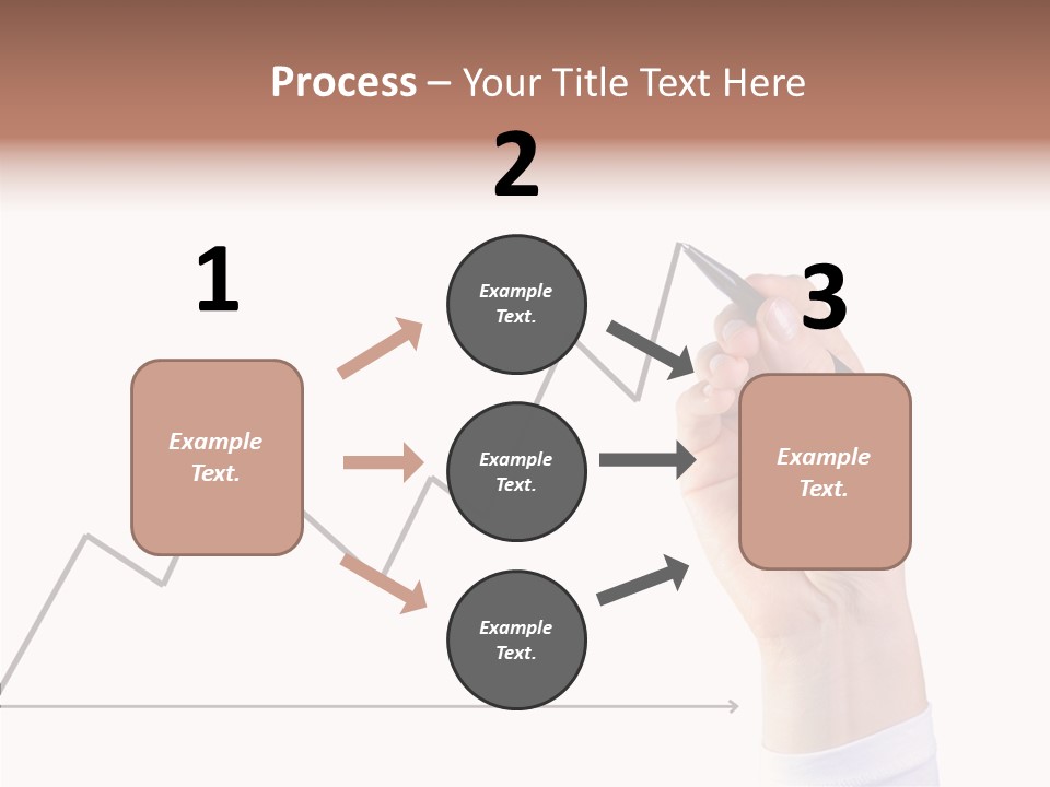 Palm Woman Chart PowerPoint Template