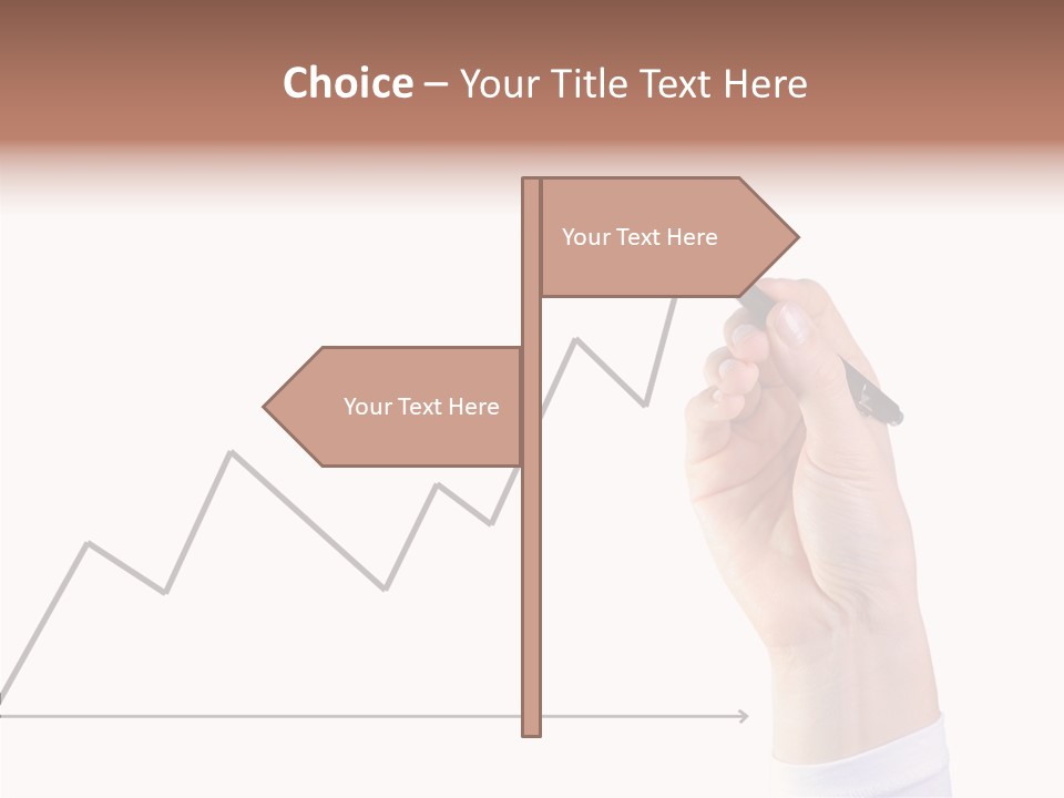 Palm Woman Chart PowerPoint Template