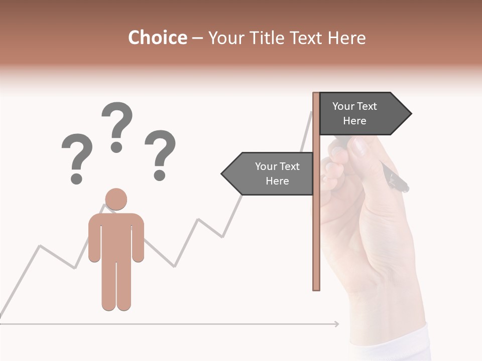 Palm Woman Chart PowerPoint Template