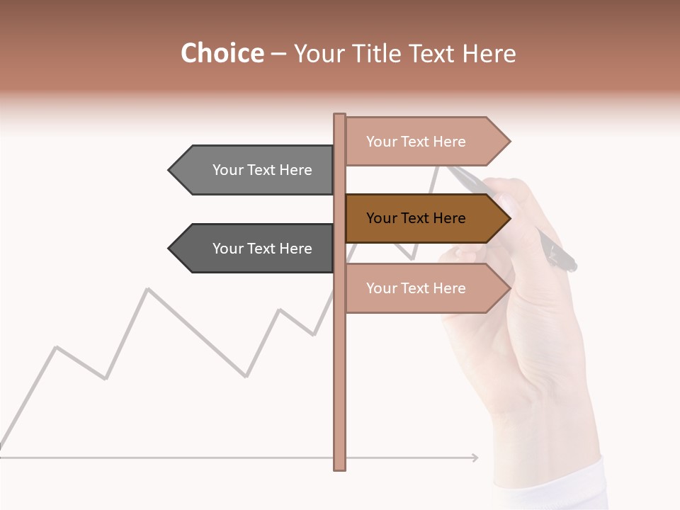 Palm Woman Chart PowerPoint Template