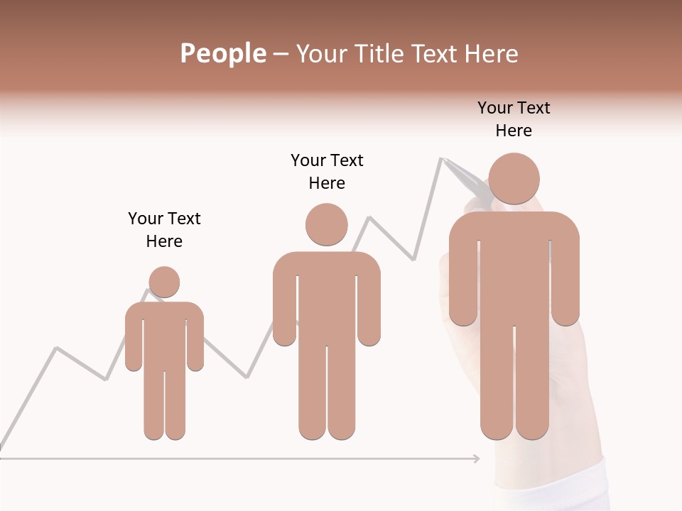 Palm Woman Chart PowerPoint Template