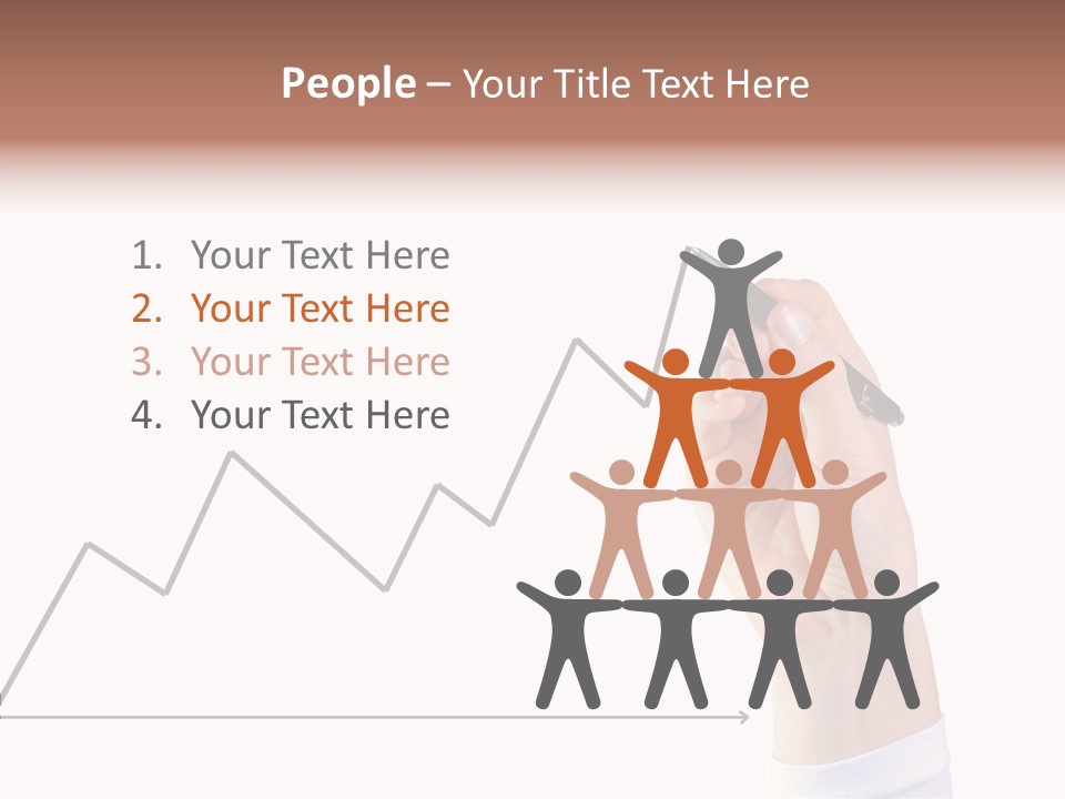 Palm Woman Chart PowerPoint Template