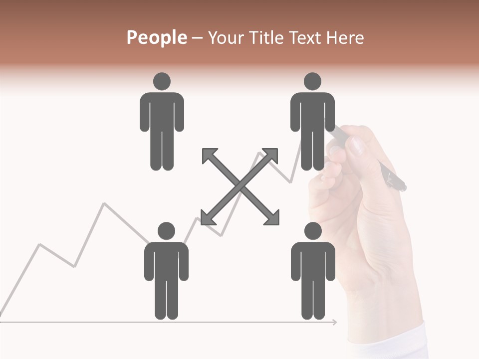 Palm Woman Chart PowerPoint Template