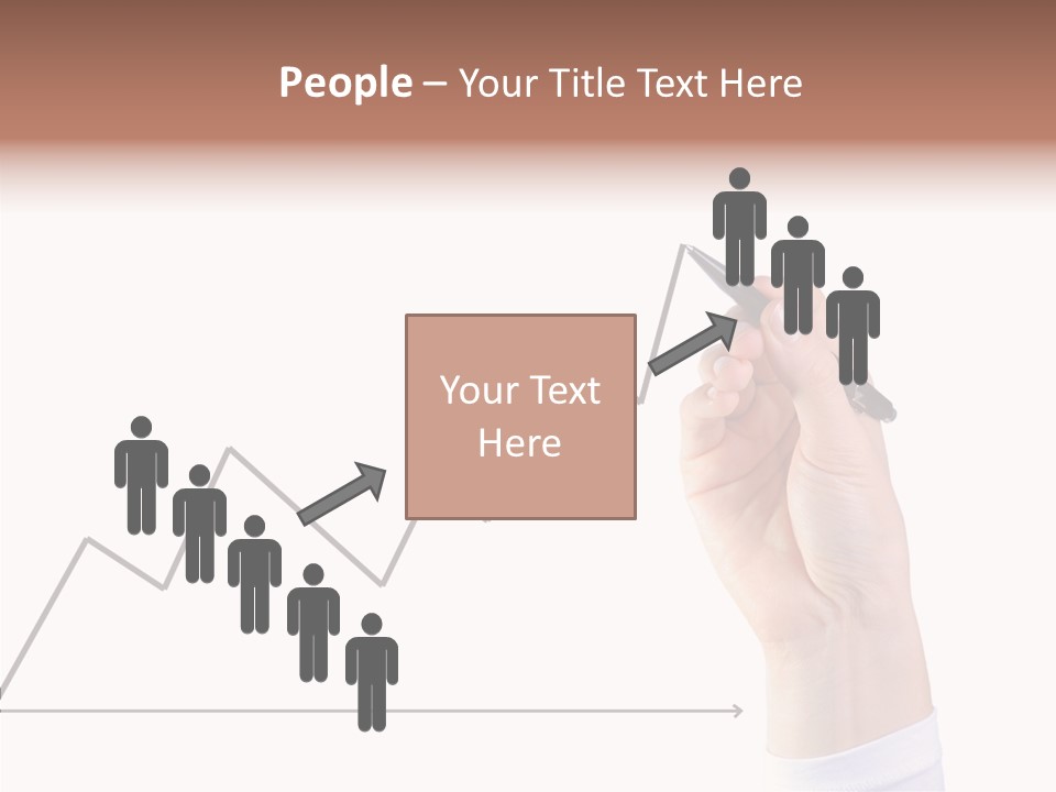 Palm Woman Chart PowerPoint Template