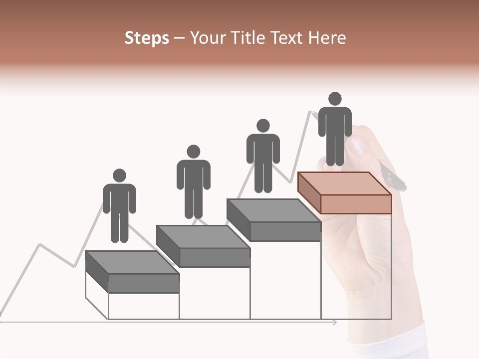 Palm Woman Chart PowerPoint Template