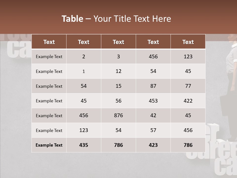 Employed Job Background PowerPoint Template