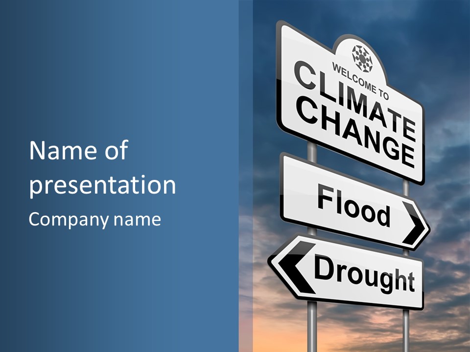 Ecology Flood Dioxide PowerPoint Template