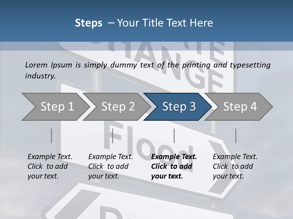 Ecology Flood Dioxide PowerPoint Template