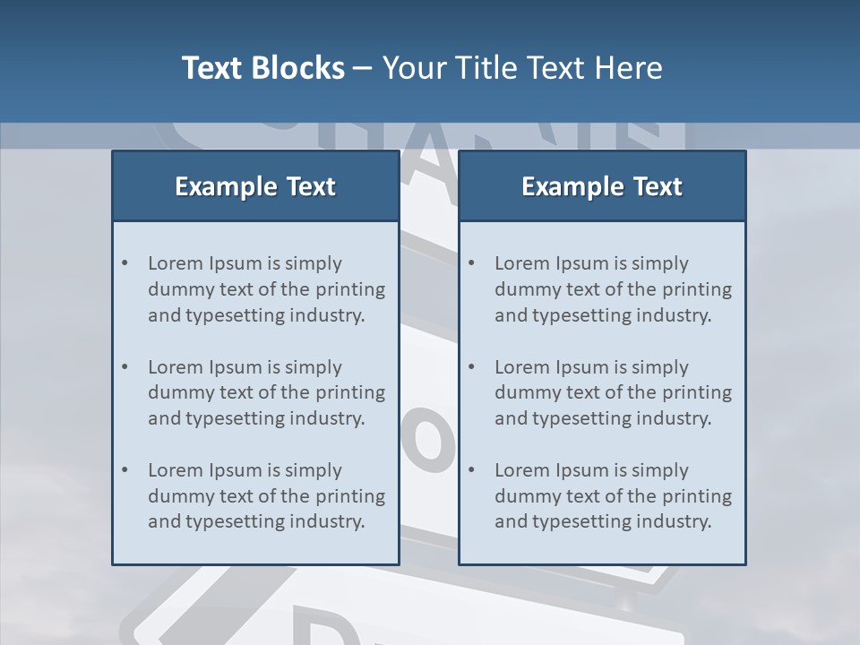 Ecology Flood Dioxide PowerPoint Template