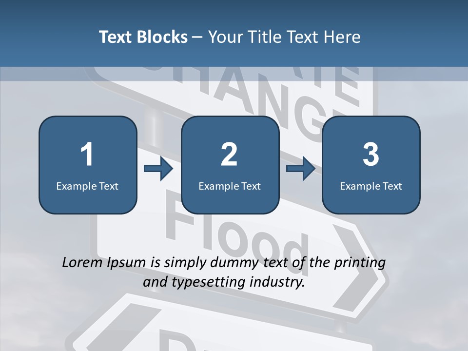 Ecology Flood Dioxide PowerPoint Template