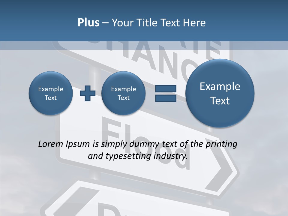Ecology Flood Dioxide PowerPoint Template