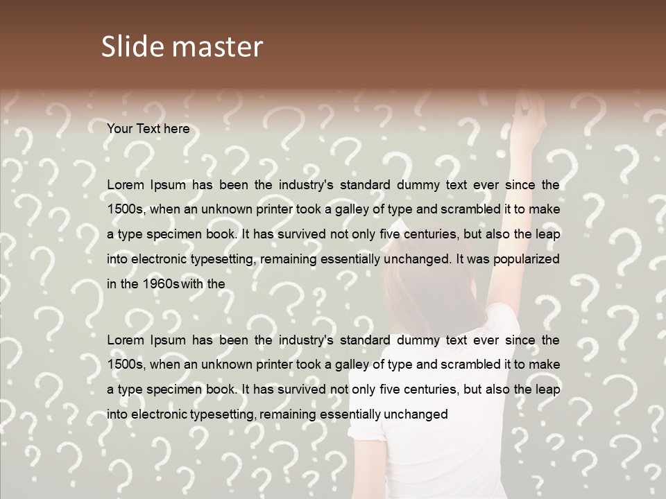 Little Standing Green PowerPoint Template