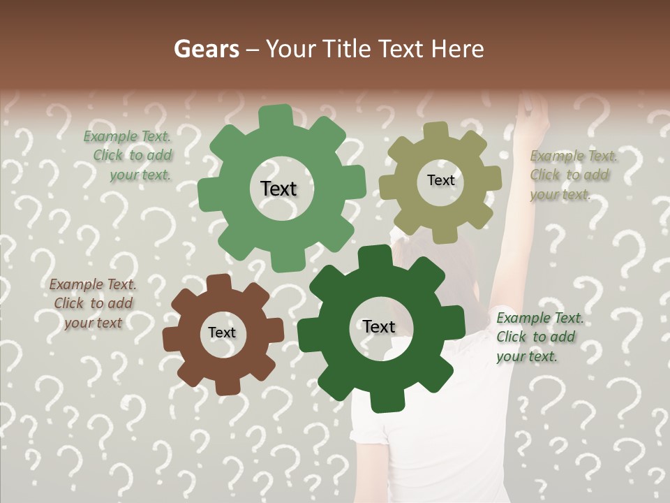 Little Standing Green PowerPoint Template