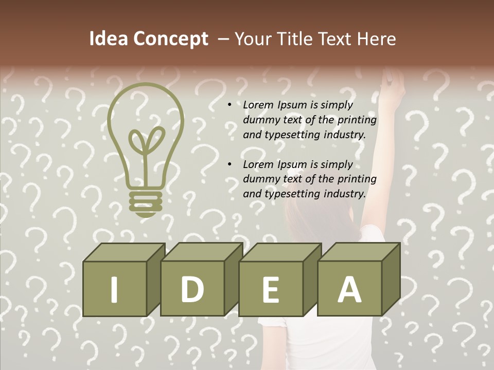 Little Standing Green PowerPoint Template