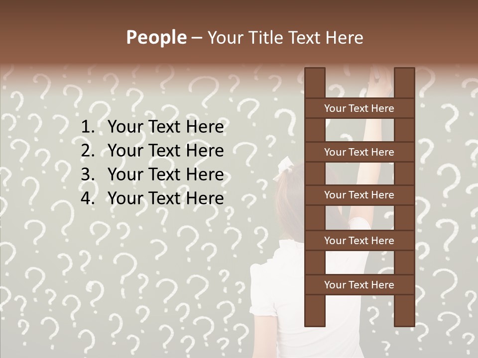 Little Standing Green PowerPoint Template