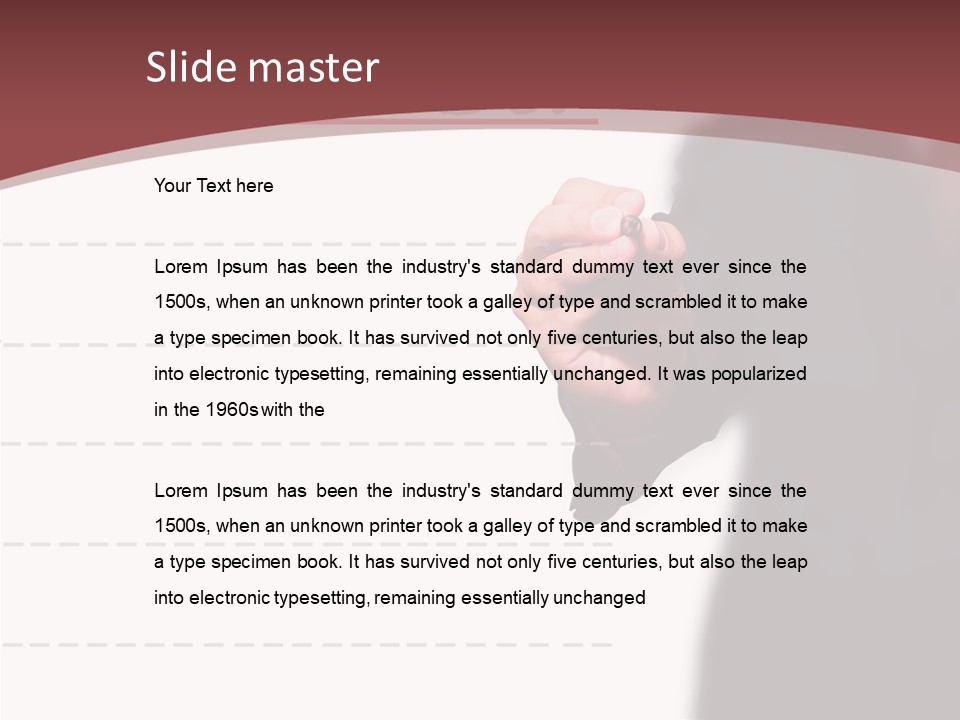 Mark Drawing Form PowerPoint Template