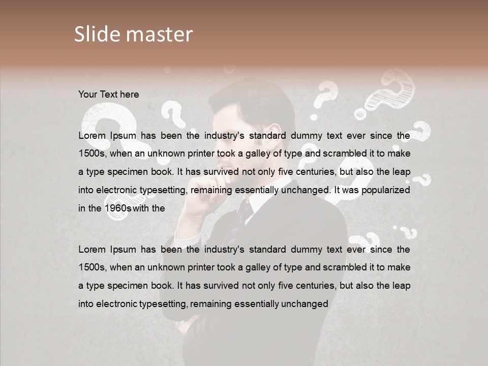 Tracing Concrete Thinking PowerPoint Template