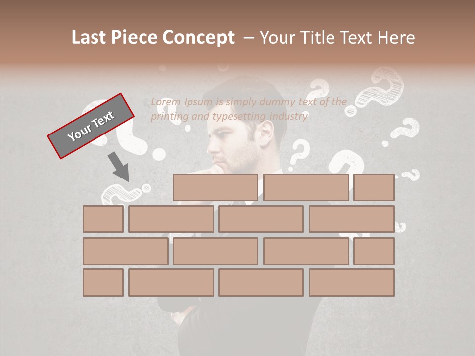Tracing Concrete Thinking PowerPoint Template