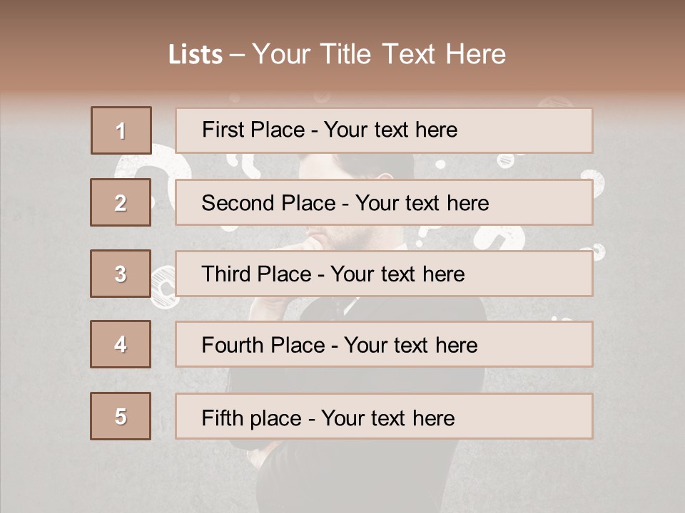Tracing Concrete Thinking PowerPoint Template