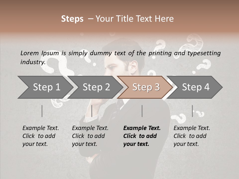 Tracing Concrete Thinking PowerPoint Template