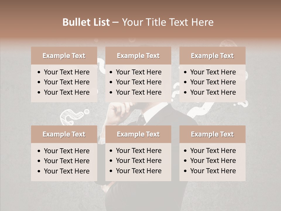 Tracing Concrete Thinking PowerPoint Template
