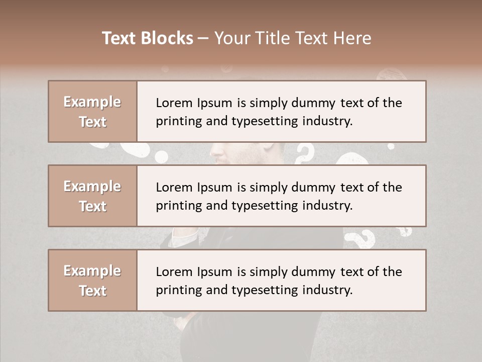 Tracing Concrete Thinking PowerPoint Template