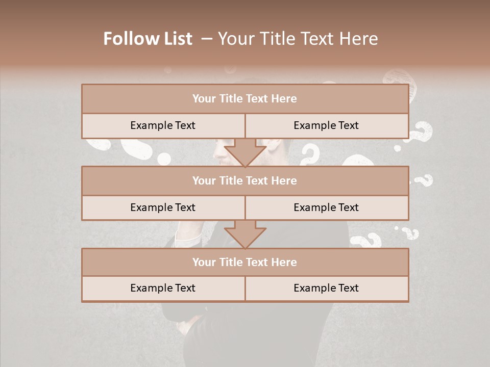 Tracing Concrete Thinking PowerPoint Template