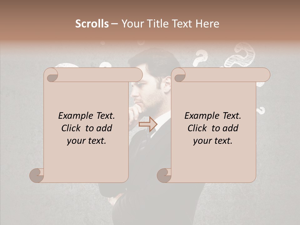 Tracing Concrete Thinking PowerPoint Template