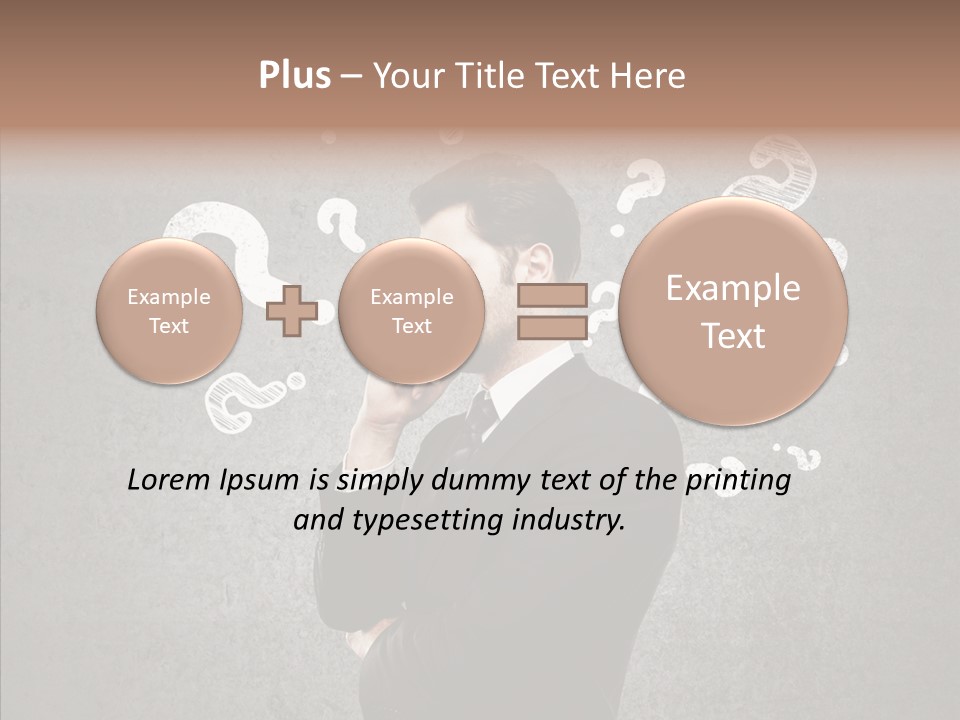 Tracing Concrete Thinking PowerPoint Template