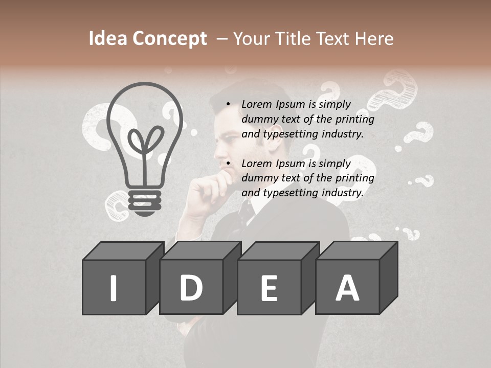 Tracing Concrete Thinking PowerPoint Template