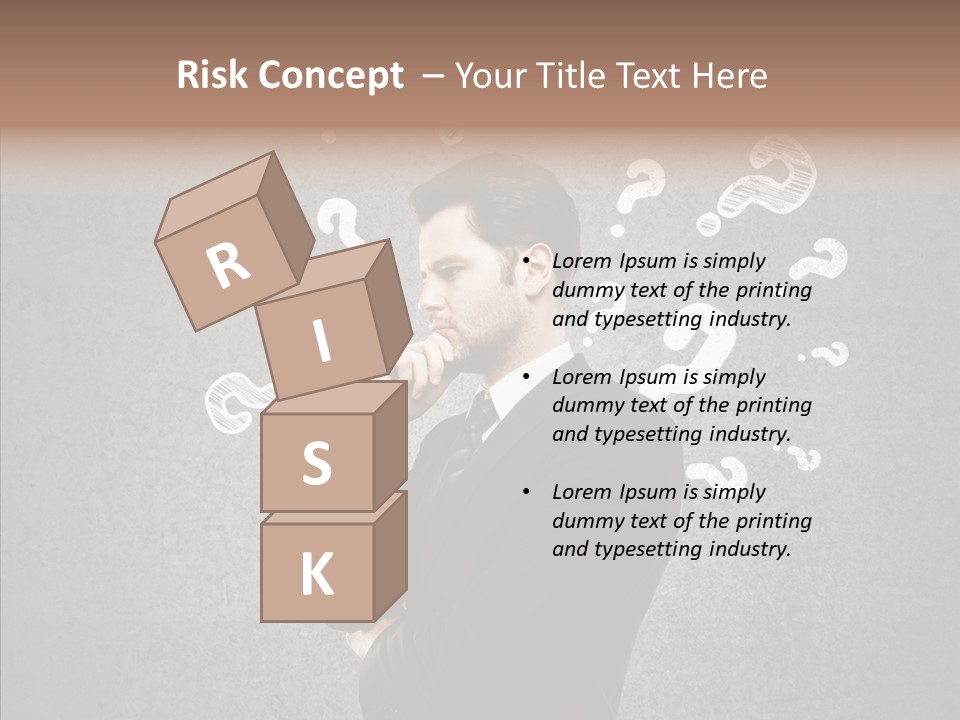 Tracing Concrete Thinking PowerPoint Template