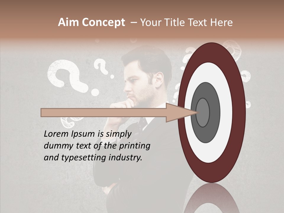 Tracing Concrete Thinking PowerPoint Template