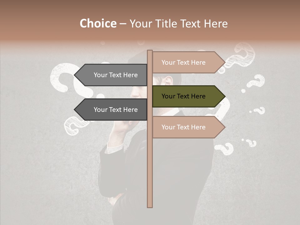 Tracing Concrete Thinking PowerPoint Template