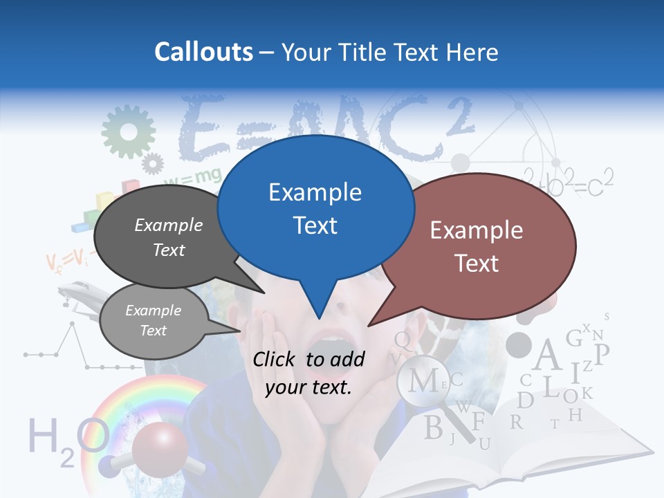 Think Calculation Communication PowerPoint Template