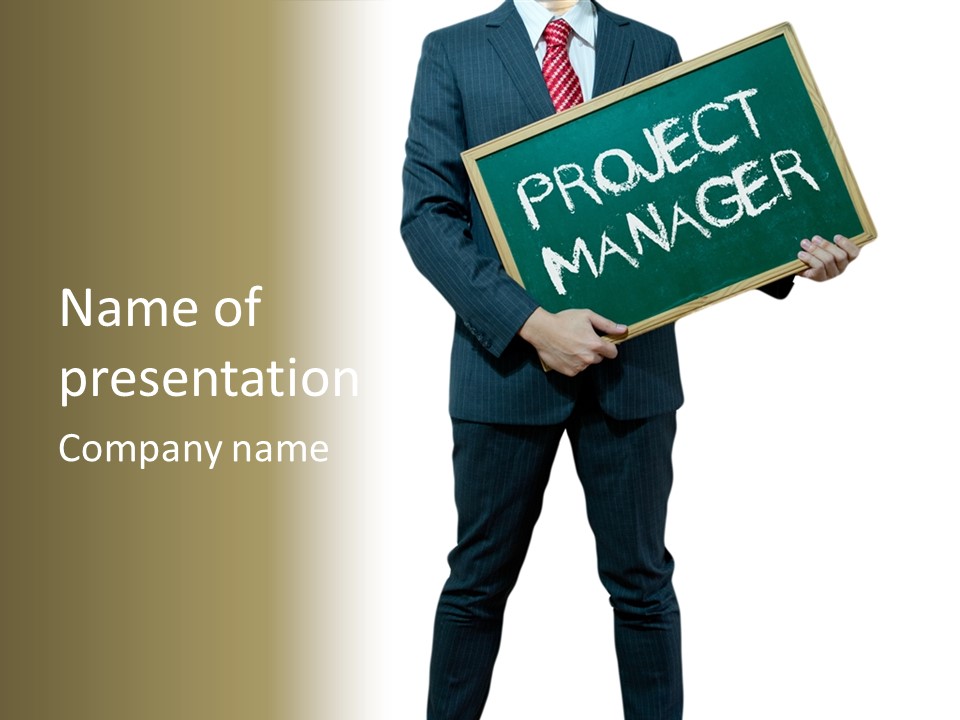 Concept Man Project PowerPoint Template