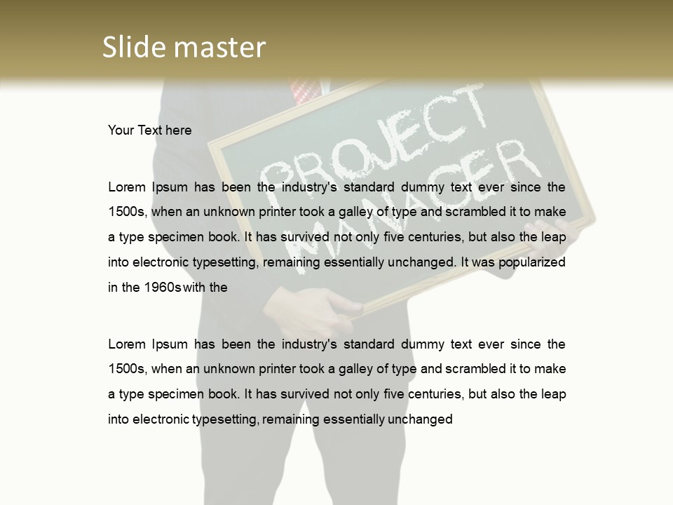 Concept Man Project PowerPoint Template