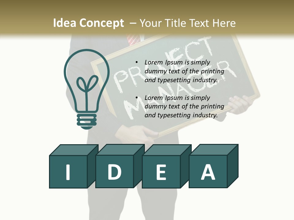 Concept Man Project PowerPoint Template