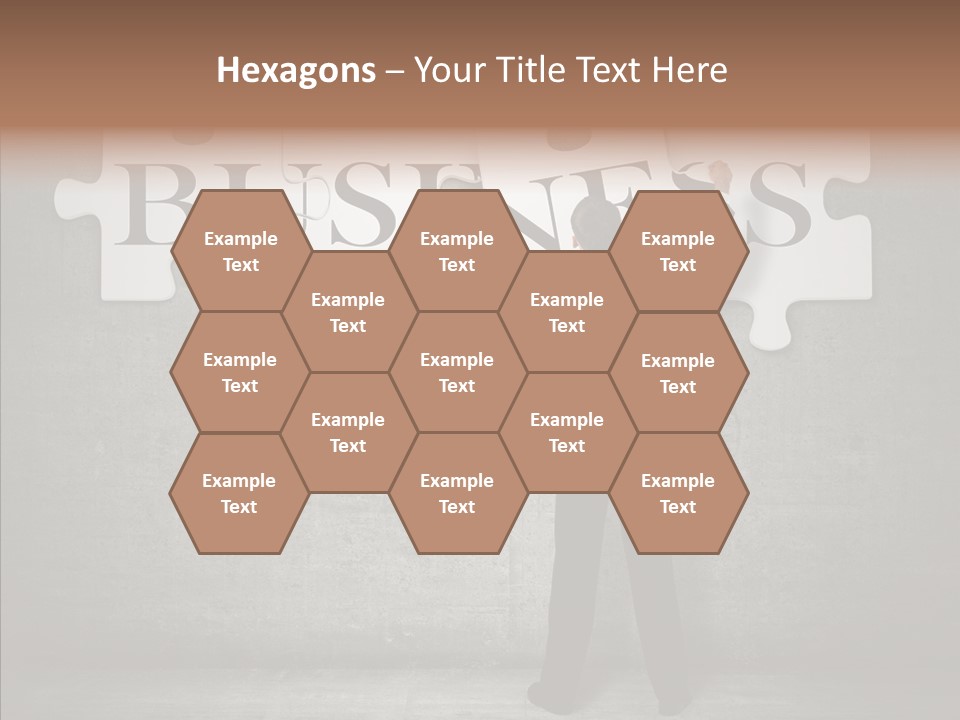 Wall Success Businessman PowerPoint Template