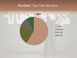 Wall Success Businessman PowerPoint Template