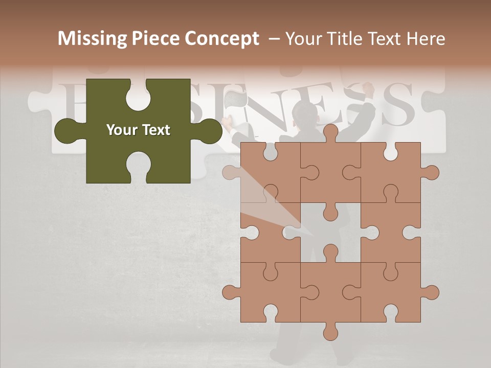 Wall Success Businessman PowerPoint Template