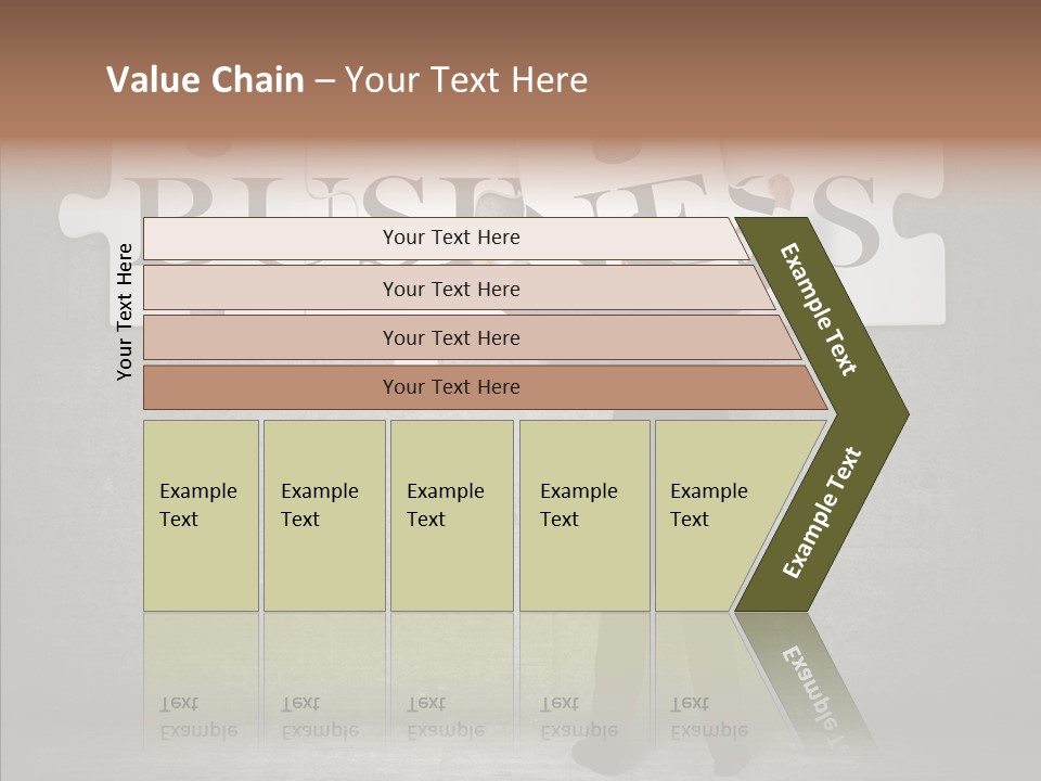 Wall Success Businessman PowerPoint Template