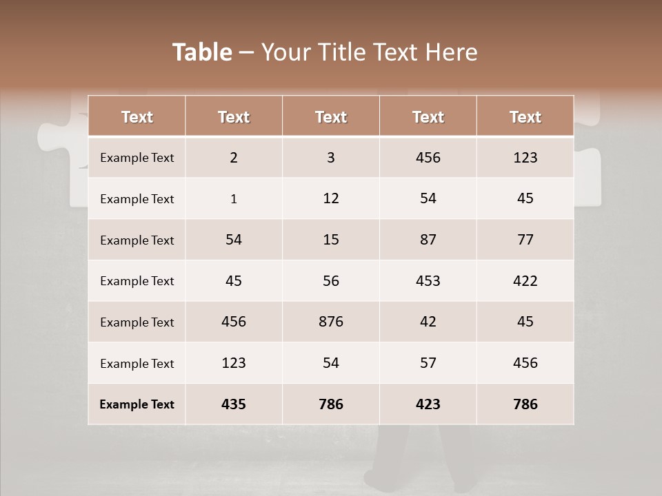 Wall Success Businessman PowerPoint Template
