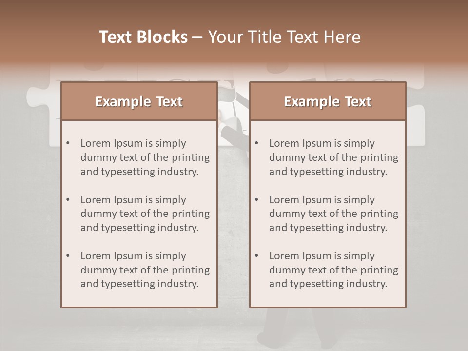 Wall Success Businessman PowerPoint Template