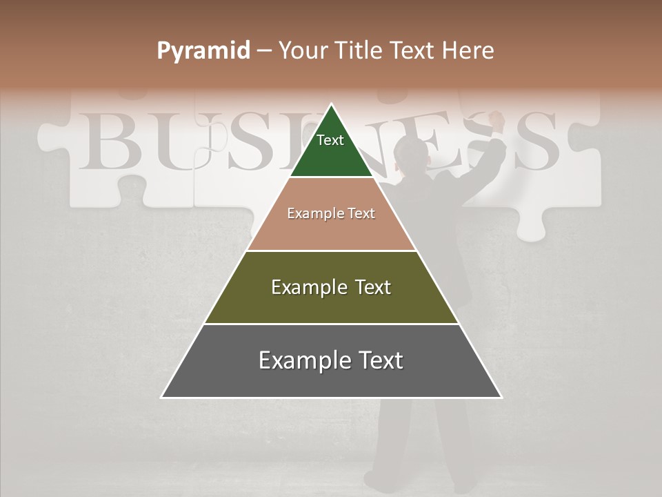 Wall Success Businessman PowerPoint Template